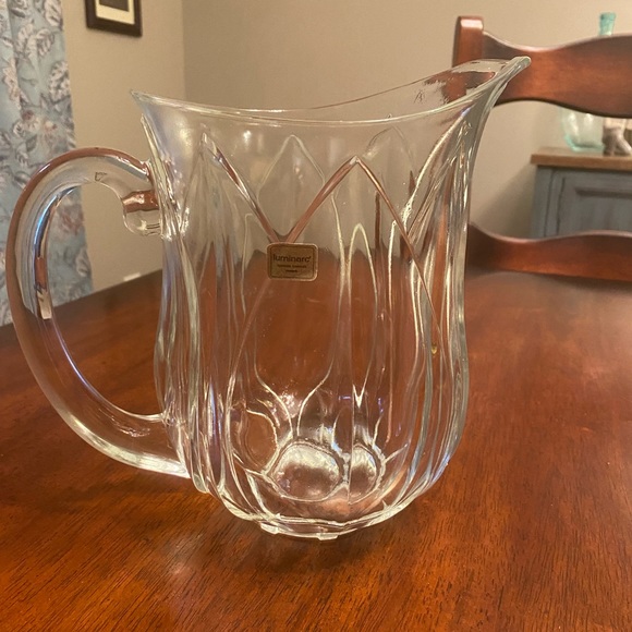 Other - CRYSTAL D'ARQUES POMPANO LUMINARC TULIP LEAD CRYSTAL WATER PITCHER